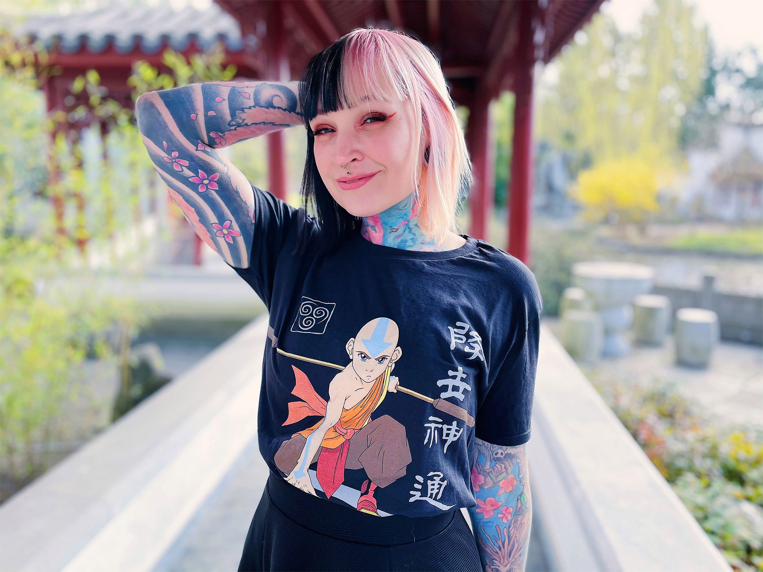 Immagine del prodotto Avatar Il Signore degli Elementi - T-shirt Aang Ready For Battle nera