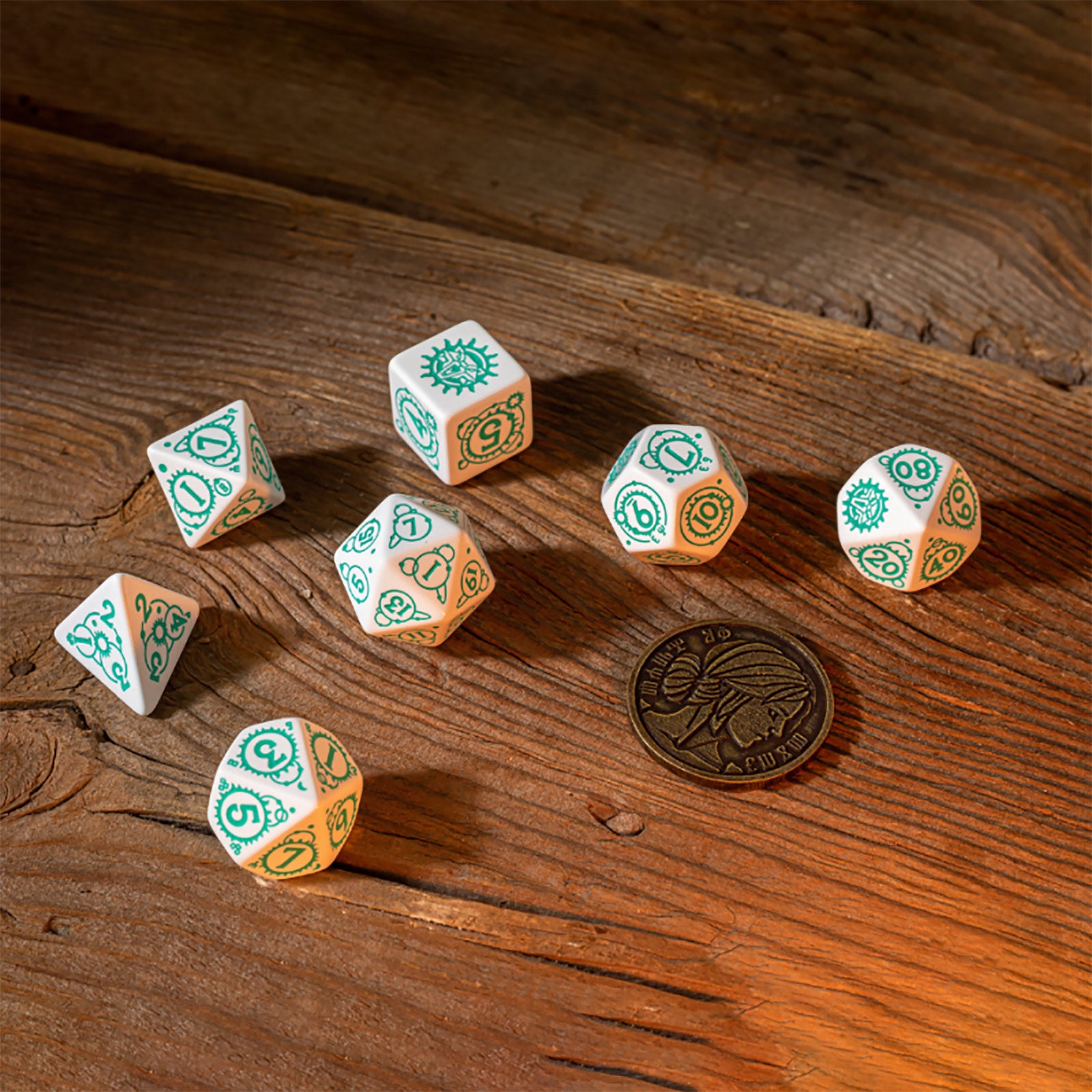 Immagine del prodotto Witcher - Set di Dadi RPG Ciri 7 pezzi con Moneta da Collezione