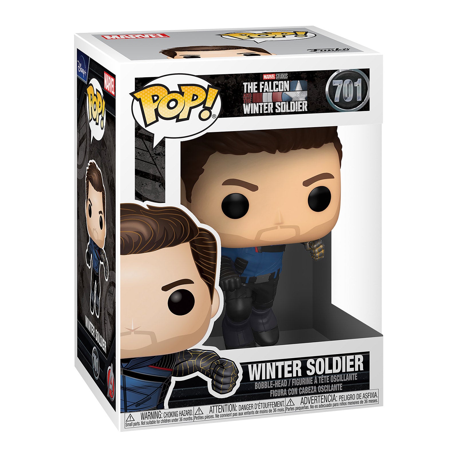 Immagine del prodotto Figura Funko Pop di Winter Soldier con testa oscillante - The Falcon and the Winter Soldier