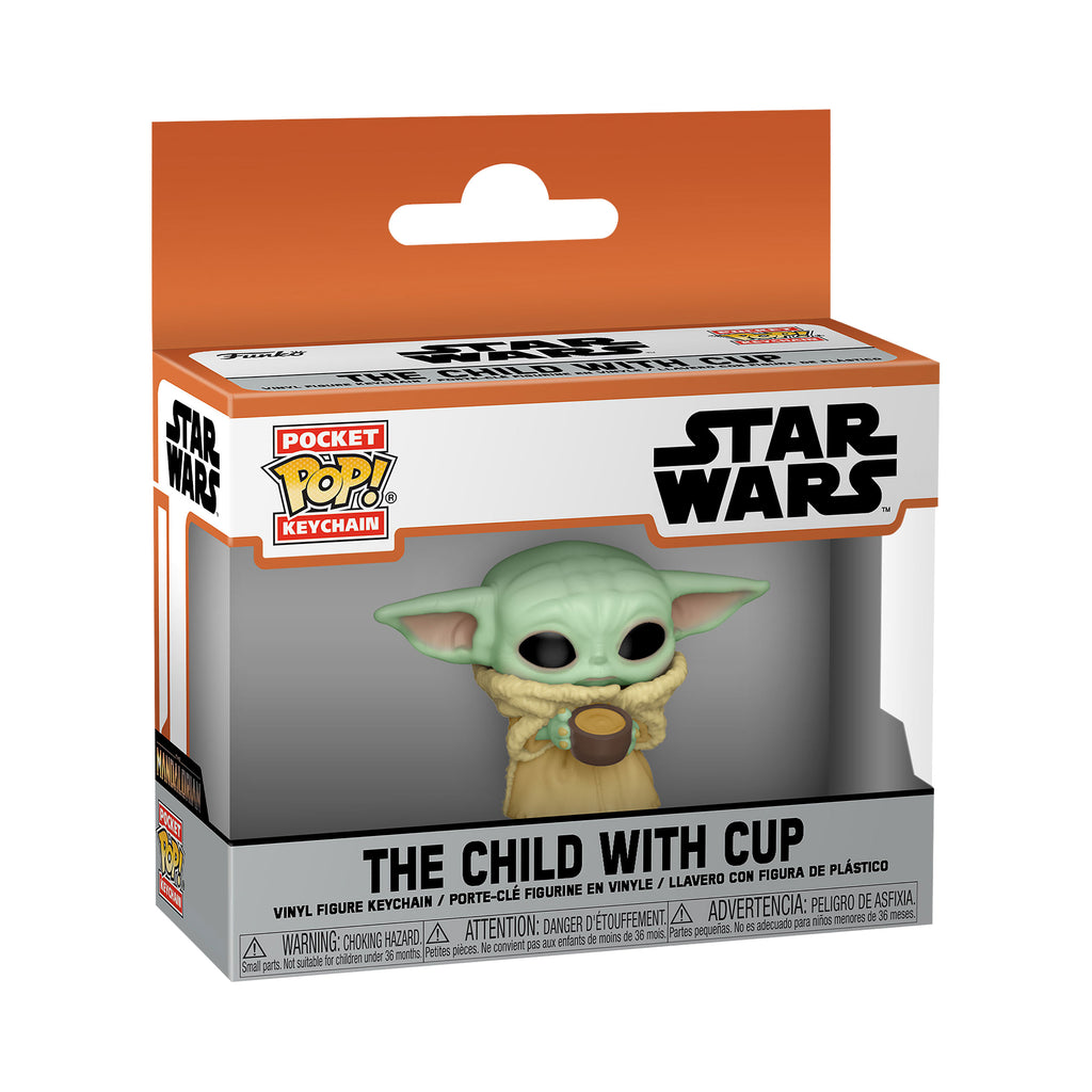 Immagine del prodotto Portachiavi Funko Pop di Grogu con tazza - Star Wars The Mandalorian