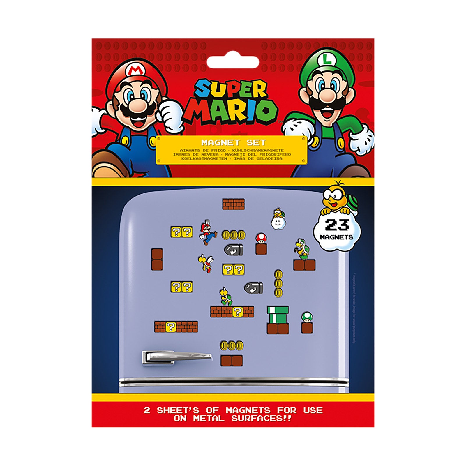 Immagine del prodotto Super Mario - Set di magneti del Regno dei Funghi