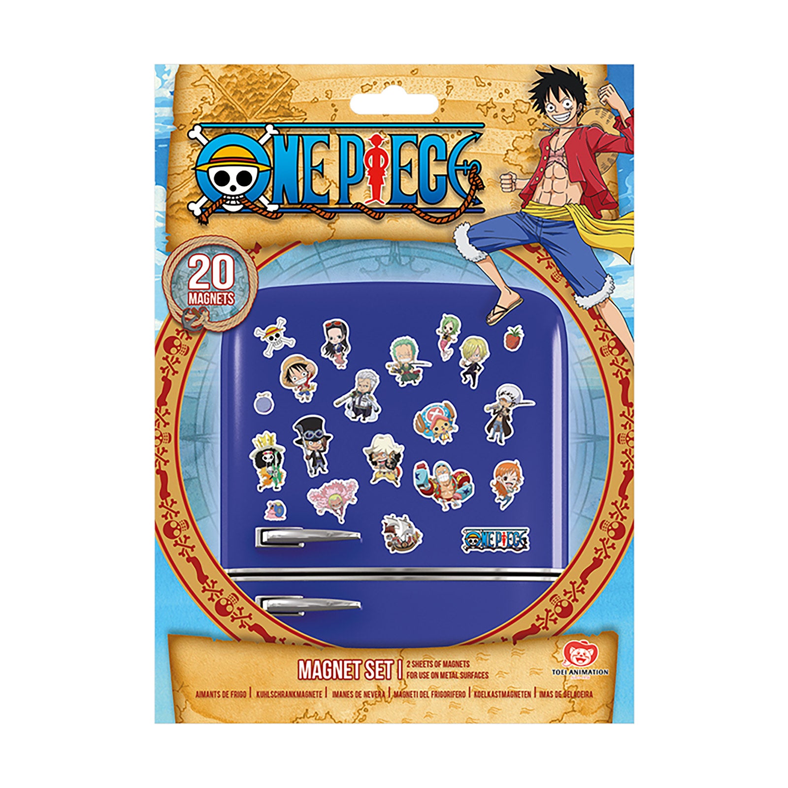 Immagine del prodotto One Piece - Set di magneti Chibi
