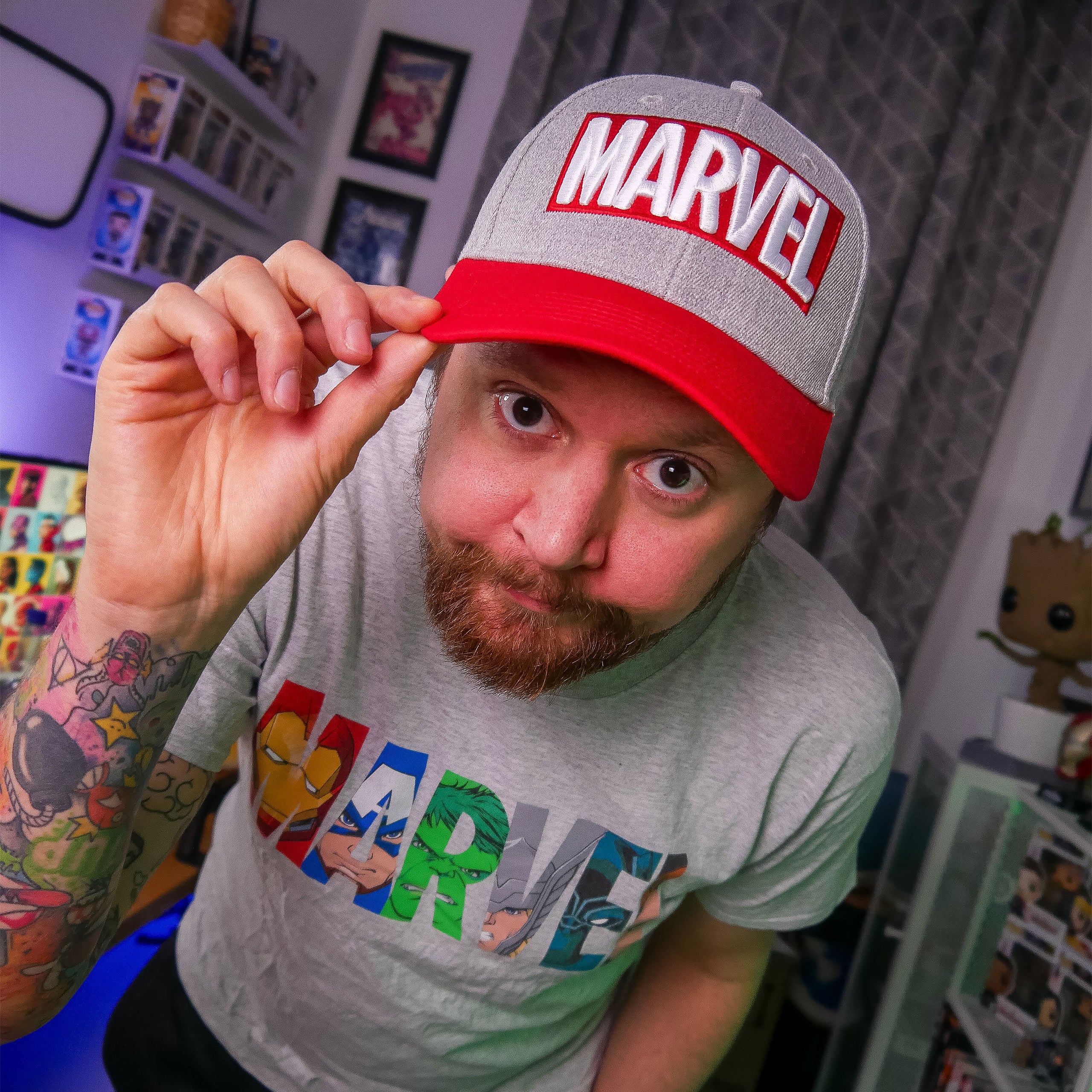 Immagine del prodotto Marvel - Logo Comic Heroes T-shirt grigia