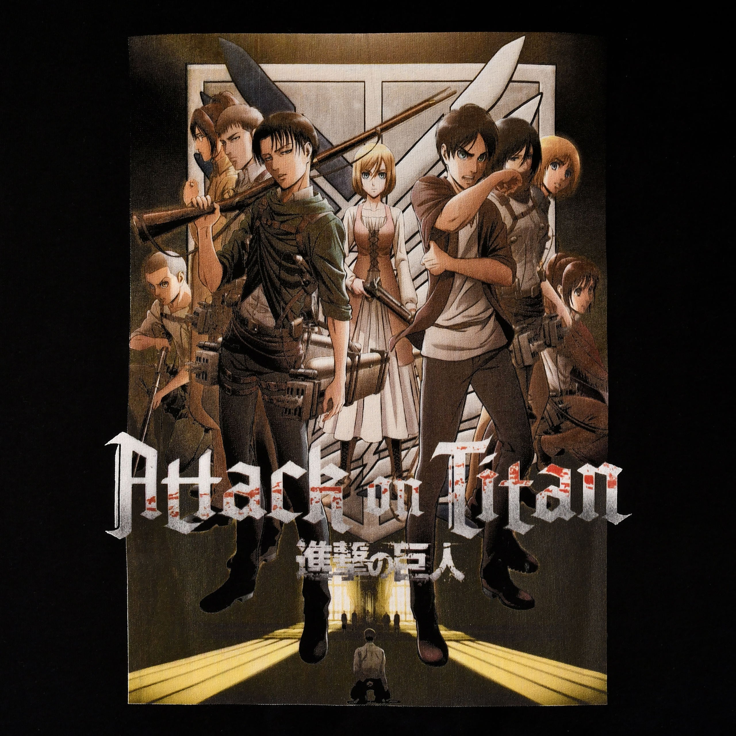 Immagine del prodotto Attack on Titan - T-shirt di Gruppo nera