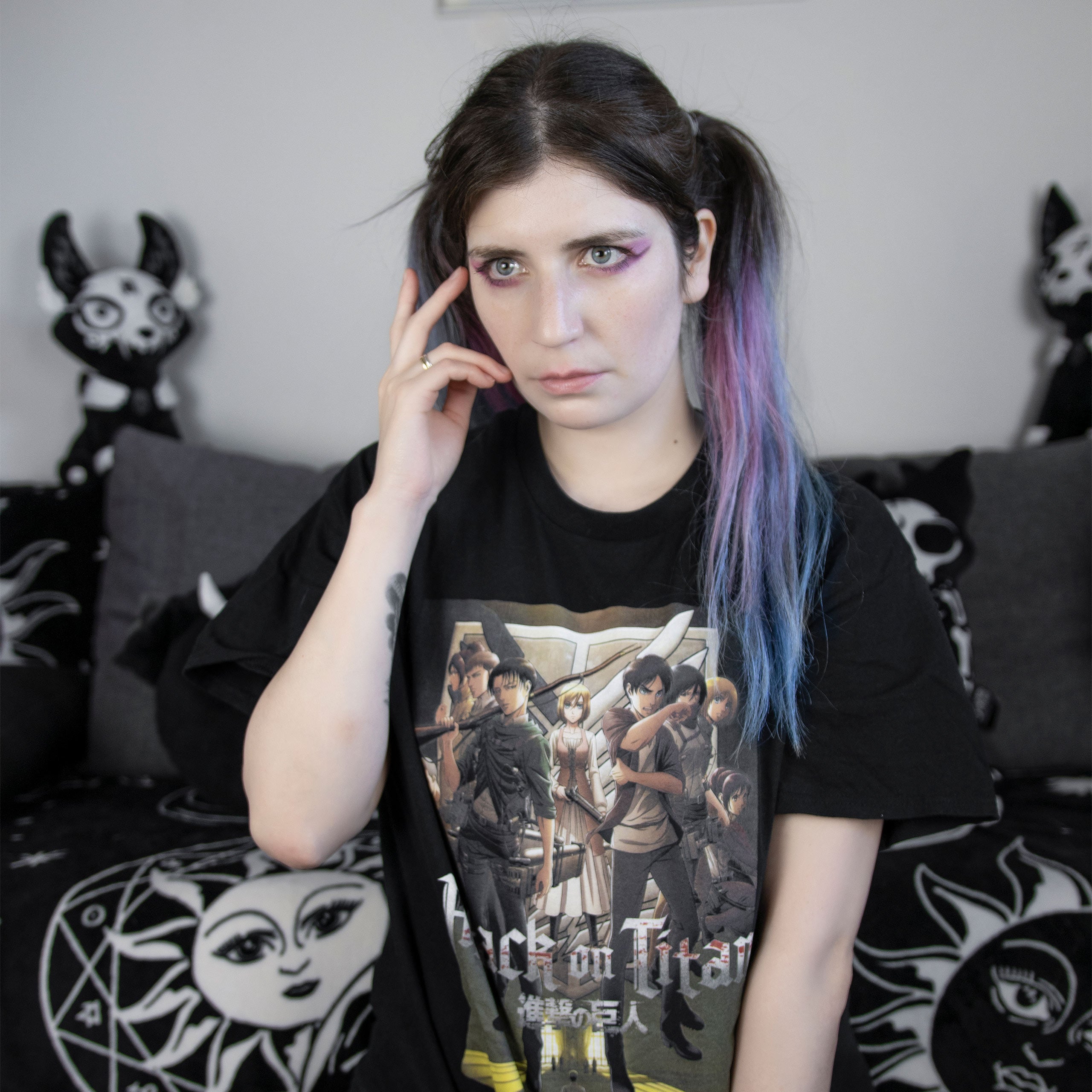 Immagine del prodotto Attack on Titan - T-shirt di Gruppo nera
