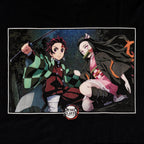 Immagine del prodotto Demon Slayer - T-shirt nera di Nezuko e Tanjiro Kamado