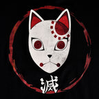 Immagine del prodotto Demon Slayer - T-shirt nera con maschera di Tanjiro