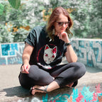Immagine del prodotto Demon Slayer - T-shirt nera con maschera di Tanjiro