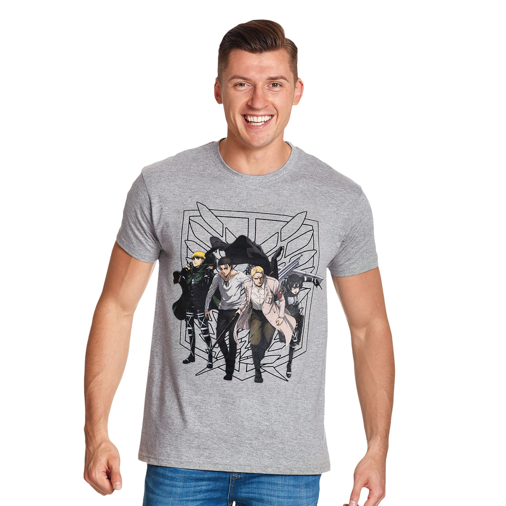 Product image Attack on Titan - Group T-Shirt grey