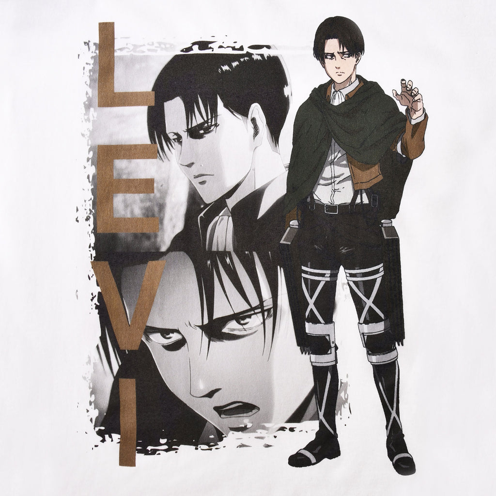 Immagine del prodotto Attack on Titan - T-shirt bianca di Levi Ackerman
