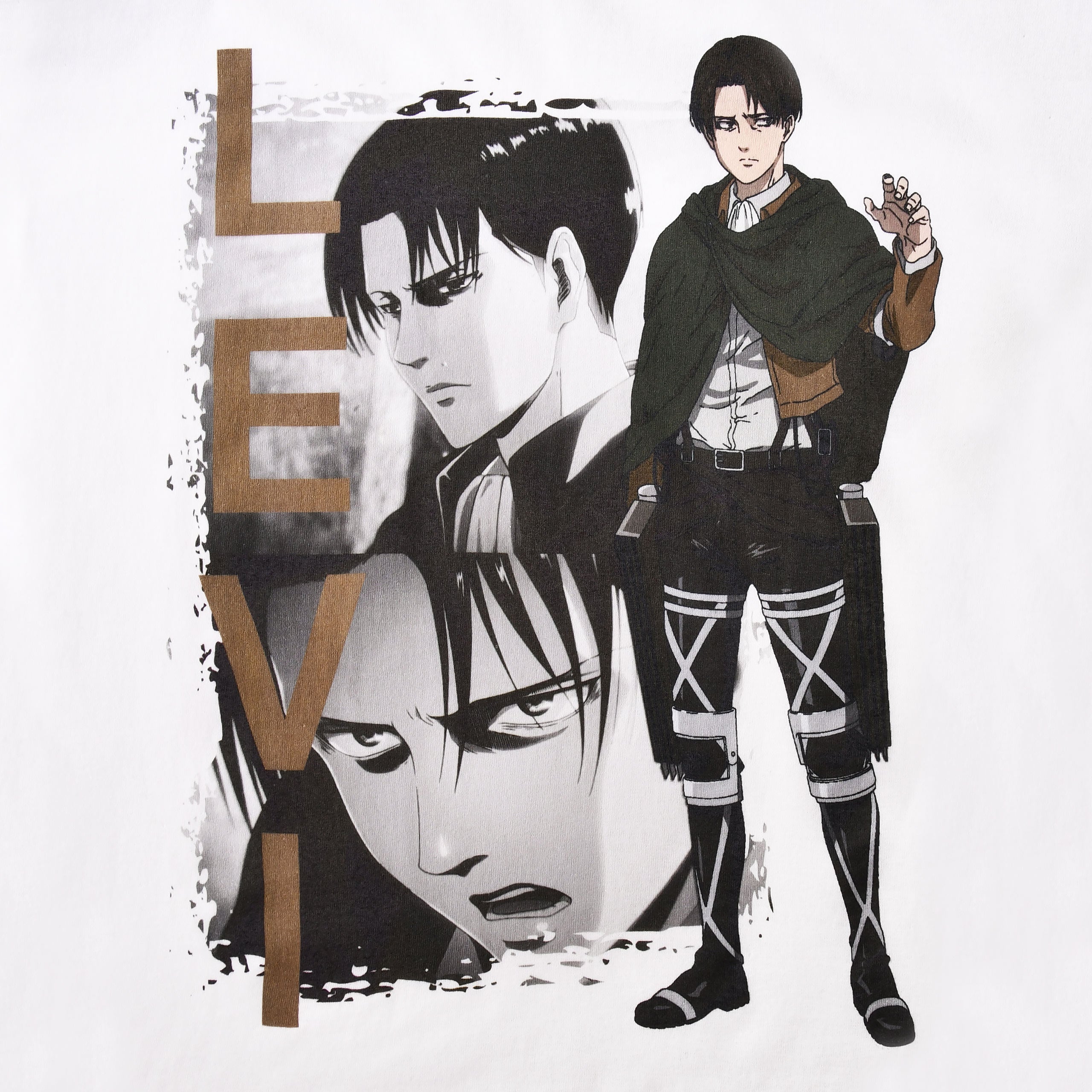 Immagine del prodotto Attack on Titan - T-shirt bianca di Levi Ackerman