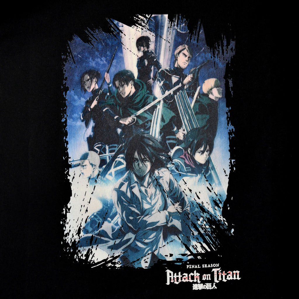 Immagine del prodotto Attack on Titan - T-shirt nera della stagione 4