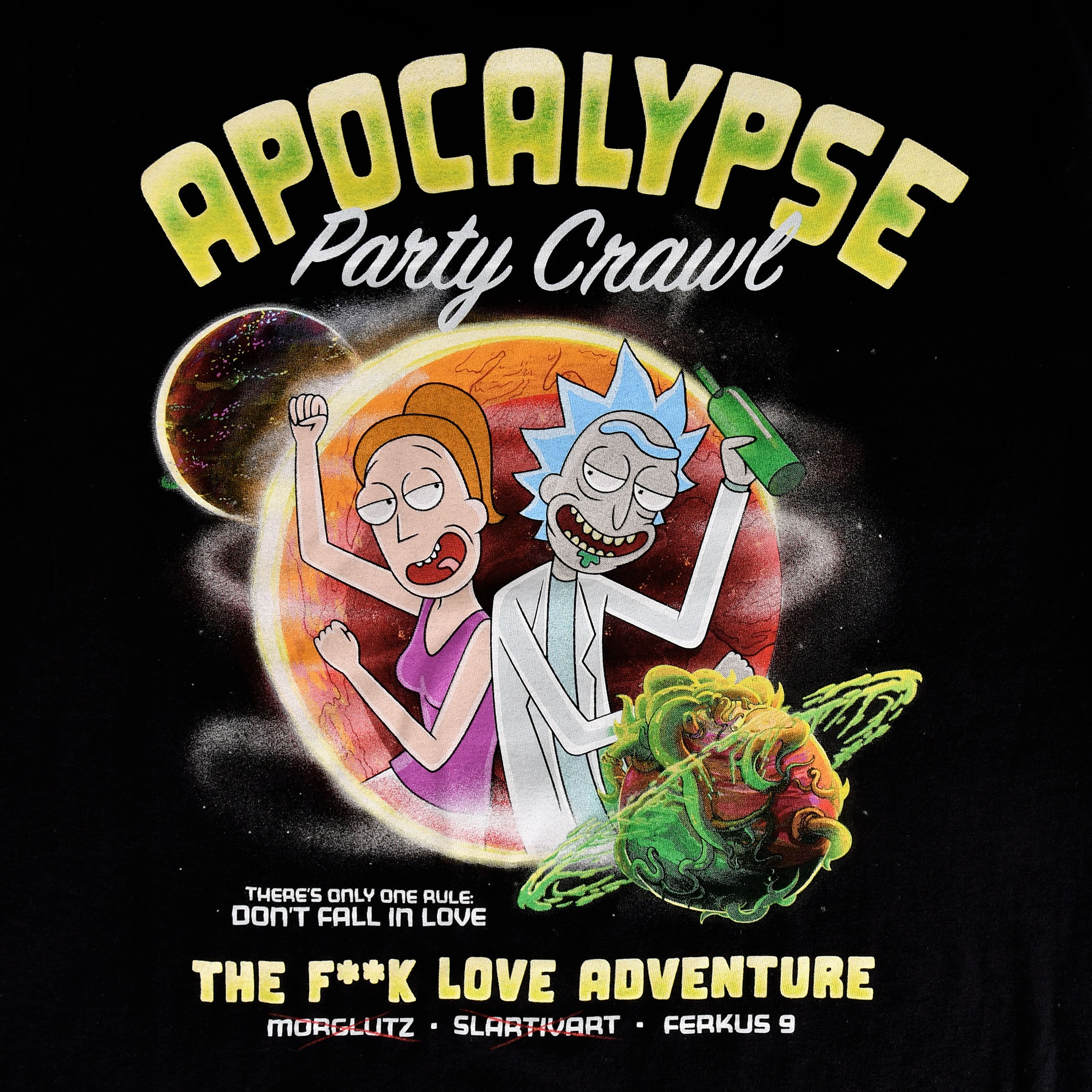 Immagine del prodotto Rick and Morty - Maglietta da festa dell'Apocalisse nera