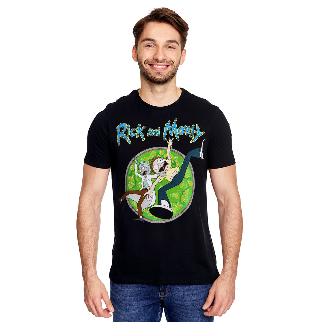 Immagine del prodotto Rick e Morty - T-shirt Portal Circle nera