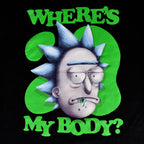 Immagine del prodotto Rick e Morty - Dove è il mio corpo? T-shirt nera