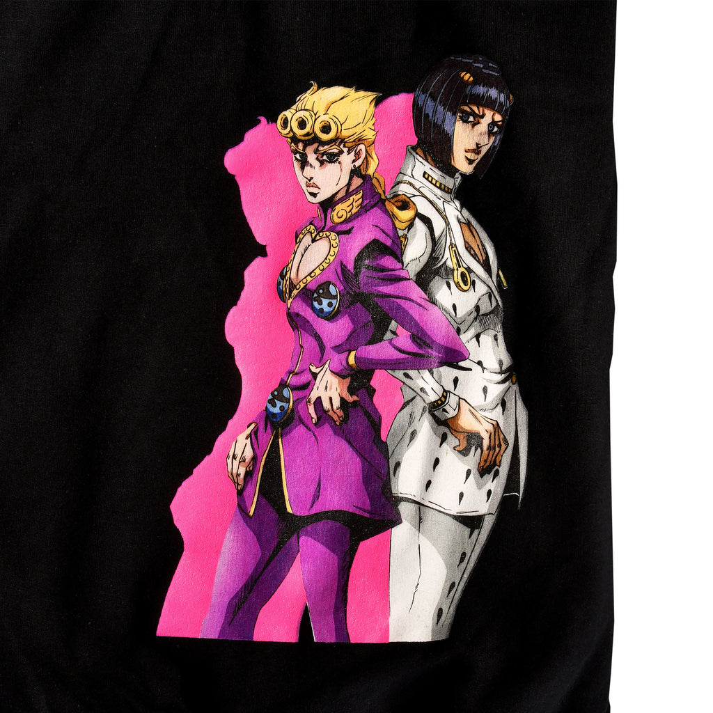 Immagine del prodotto JoJo's Bizarre Adventure - Felpa con cappuccio nera di Giorno e Bruno