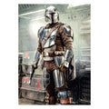 Immagine del prodotto Mando Fight Carta da parati fotografica - Star Wars The Mandalorian