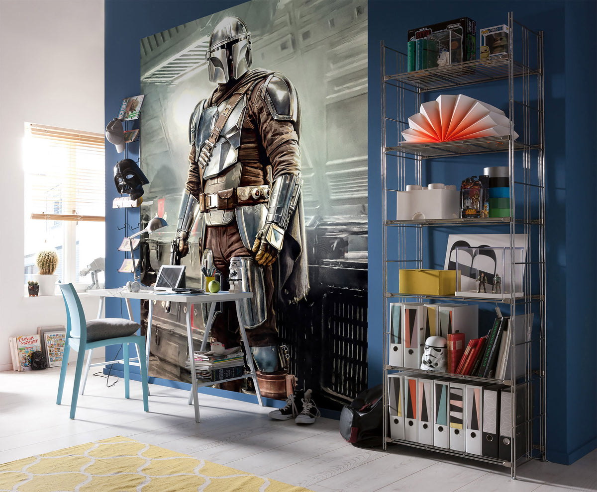 Immagine del prodotto Mando Fight Carta da parati fotografica - Star Wars The Mandalorian