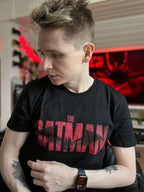 Immagine del prodotto T-shirt nera con il logo di The Batman
