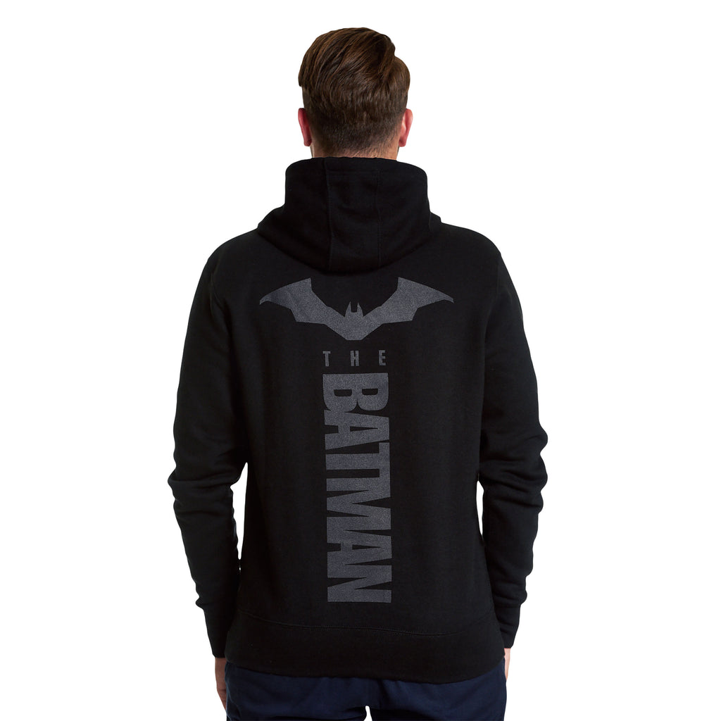 Immagine del prodotto Felpa con cappuccio nera con logo The Batman