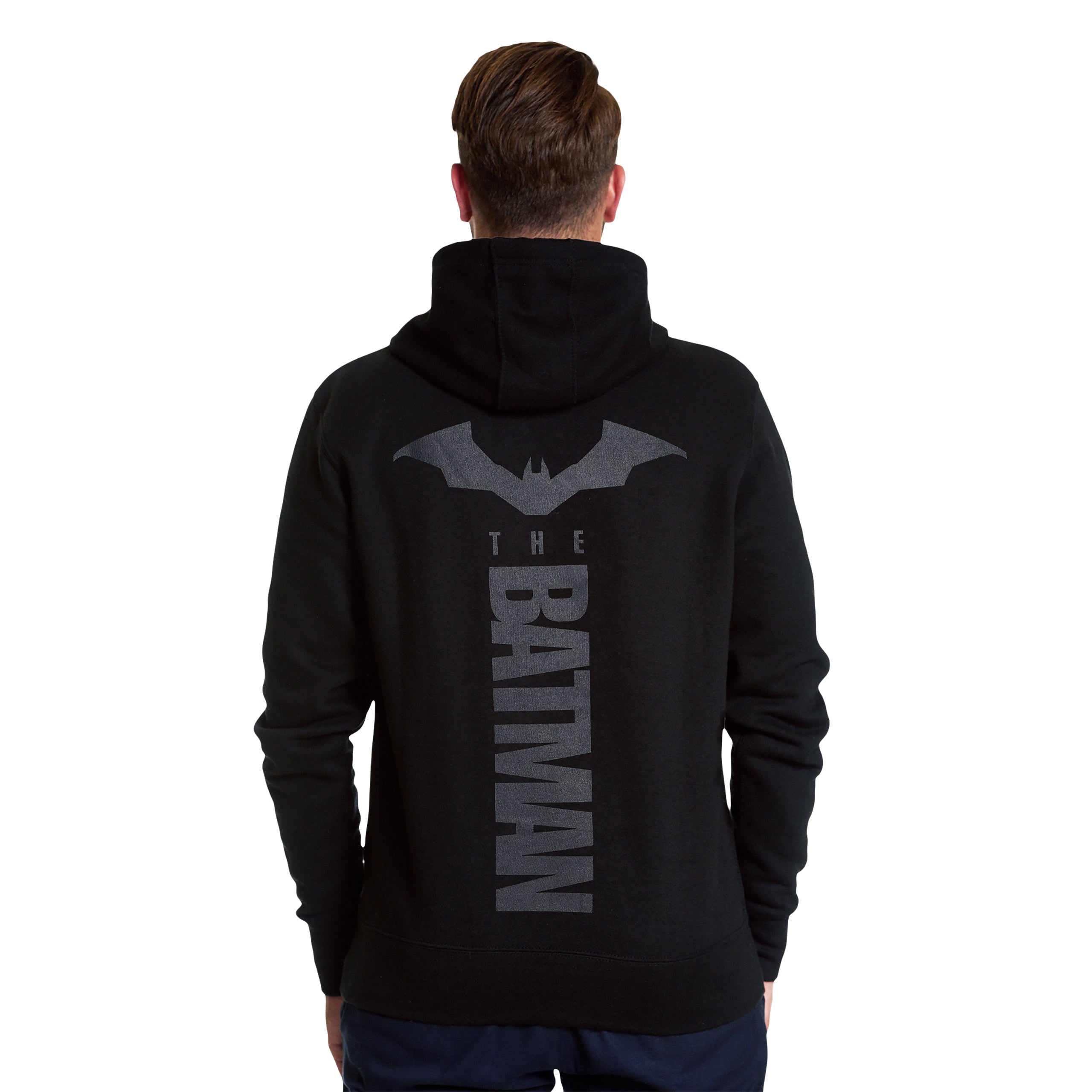 Immagine del prodotto Felpa con cappuccio nera con logo The Batman