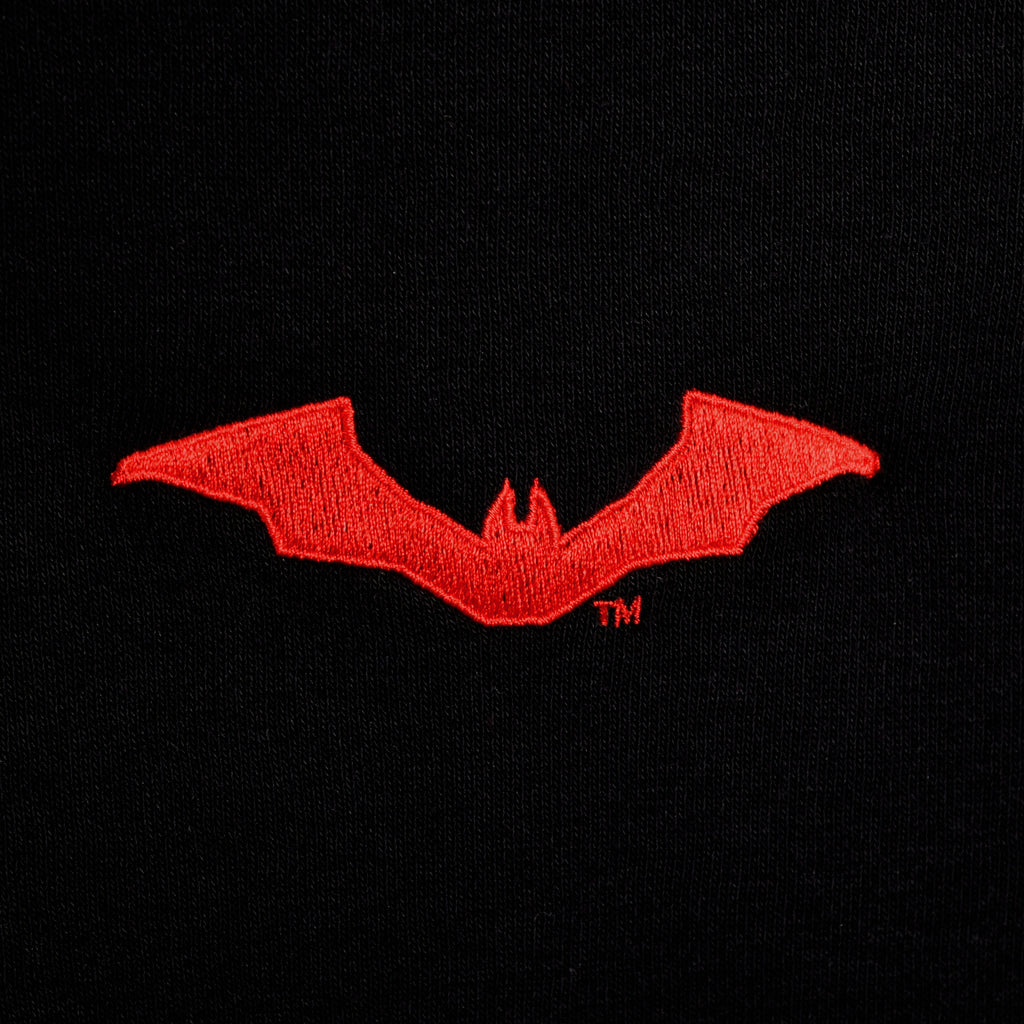 Immagine del prodotto Felpa con cappuccio nera con logo The Batman