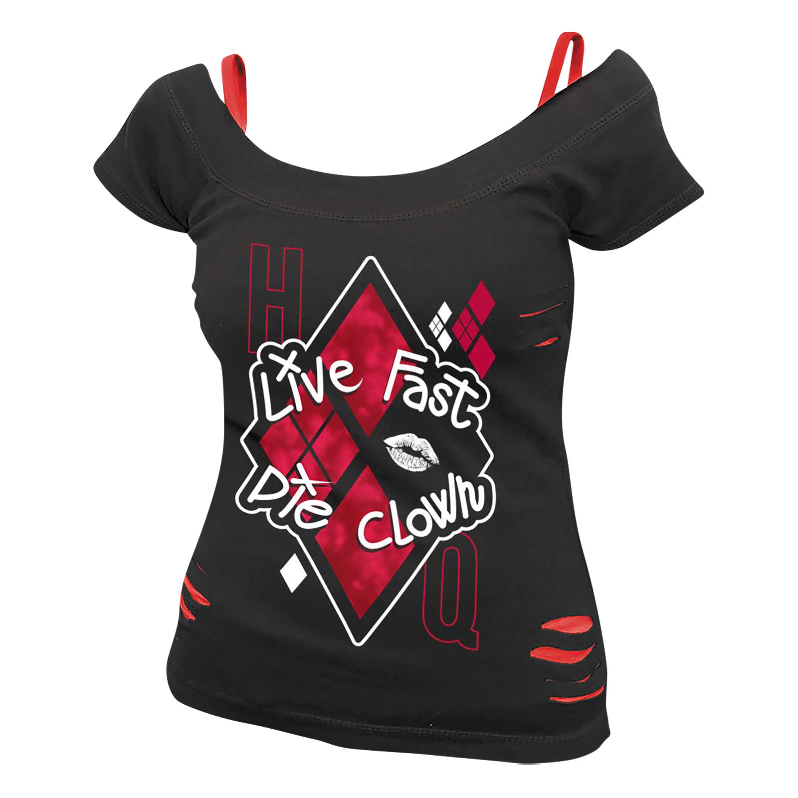 Immagine del prodotto Harley Quinn - Live Fast Die Clown 2in1 T-Shirt da donna