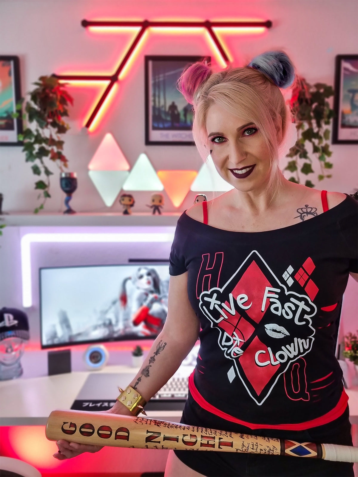 Immagine del prodotto Harley Quinn - Live Fast Die Clown 2in1 T-Shirt da donna