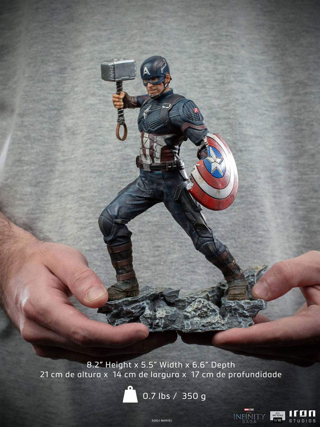 Immagine del prodotto Statua Deluxe di Captain America BDS Art Scale