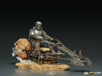 Product image Mando with Speeder BDS Art Scale Deluxe Statue - Star Wars The Mandalorian