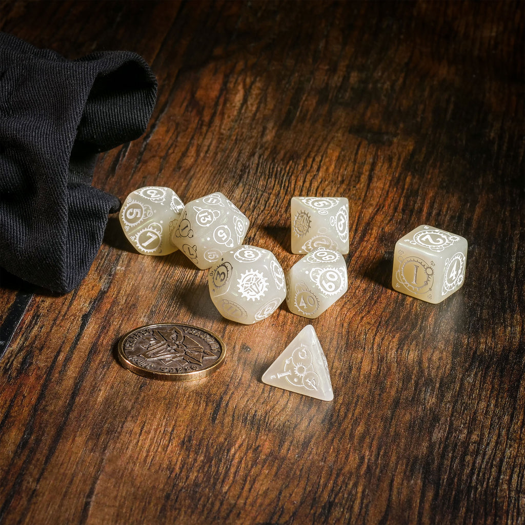 Immagine del prodotto Witcher - Ciri Signora dello Spazio & Tempo Set di Dadi RPG 7 pezzi con Moneta da Collezione