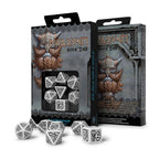 Immagine del prodotto Set di dadi RPG Dwarven Bianco e Nero 7 pezzi