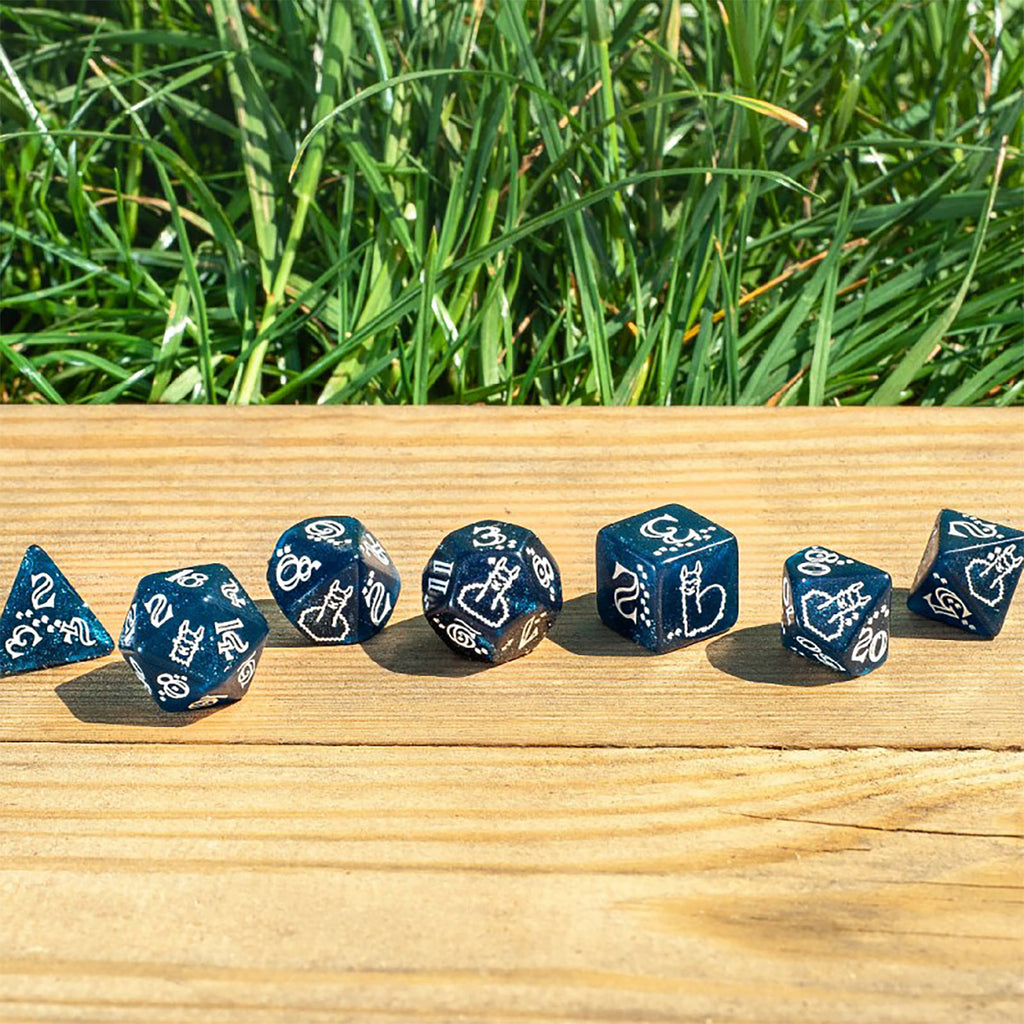 Immagine del prodotto Set di Dadi RPG Llama Glitter 7 pezzi