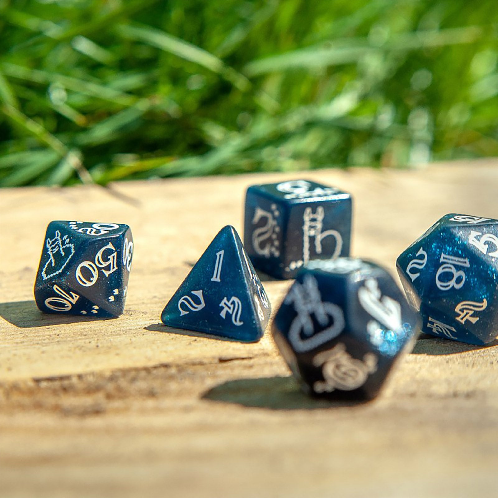 Immagine del prodotto Set di Dadi RPG Llama Glitter 7 pezzi