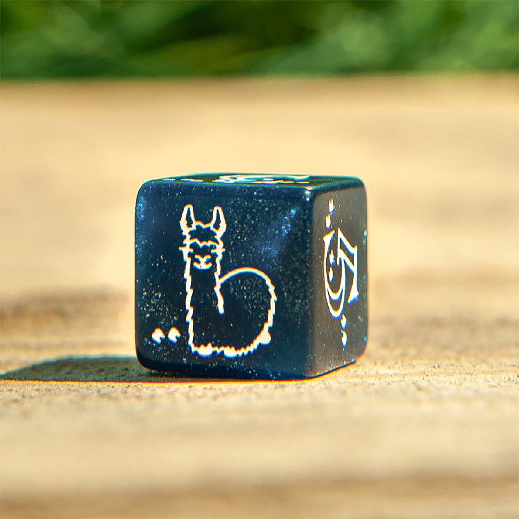 Immagine del prodotto Set di Dadi RPG Llama Glitter 7 pezzi