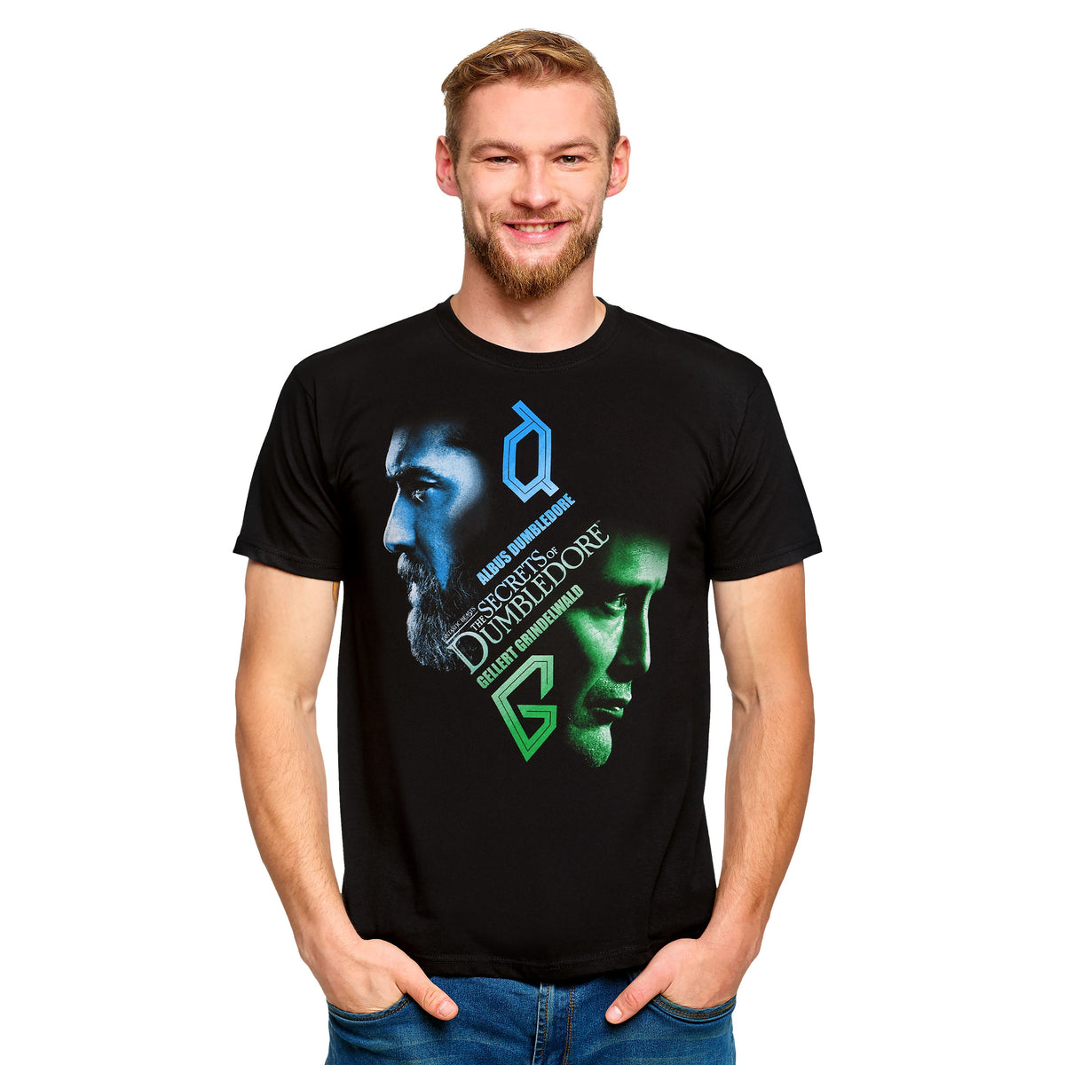 Immagine del prodotto T-shirt nera di Dumbledore & Grindelwald - Animali fantastici