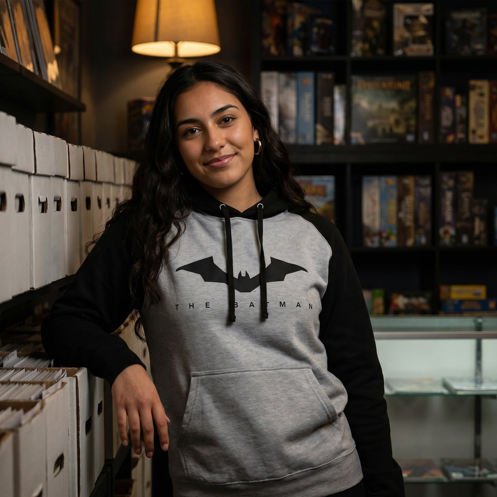 Immagine del prodotto The Batman - Logo Baseball Hoodie grigio-nero