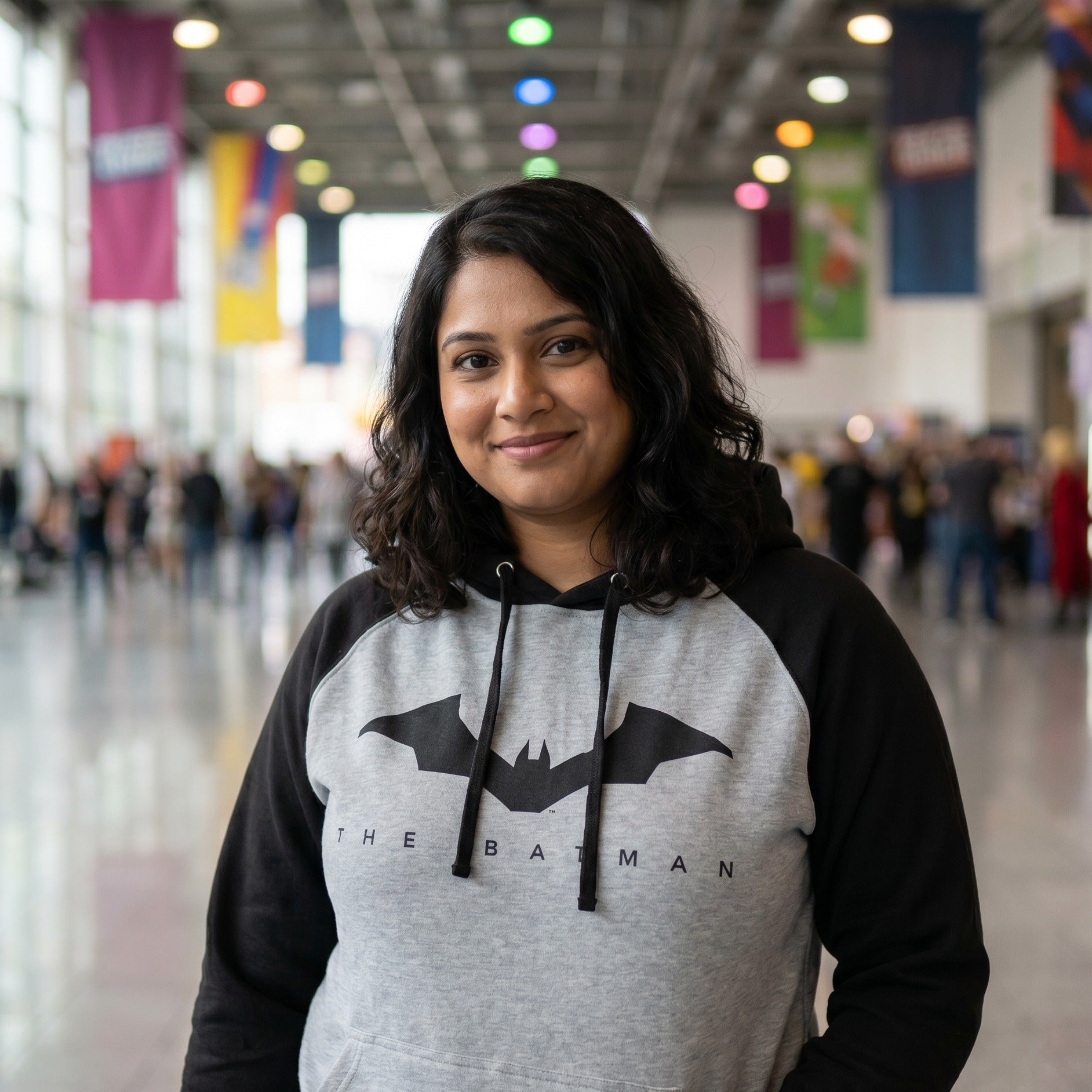 Immagine del prodotto The Batman - Logo Baseball Hoodie grigio-nero