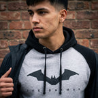 Immagine del prodotto The Batman - Logo Baseball Hoodie grigio-nero