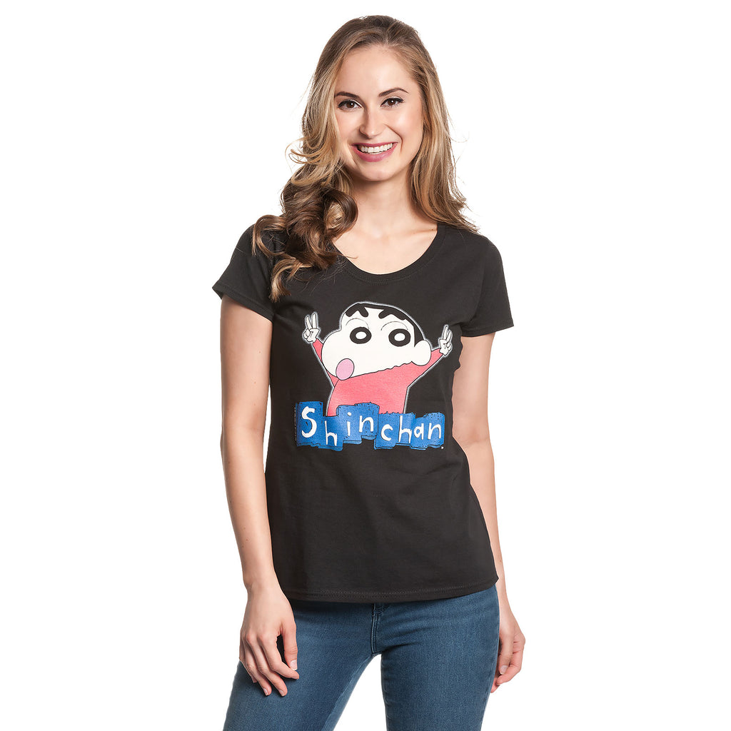 Immagine del prodotto Shin-Chan - T-shirt da donna con logo nero