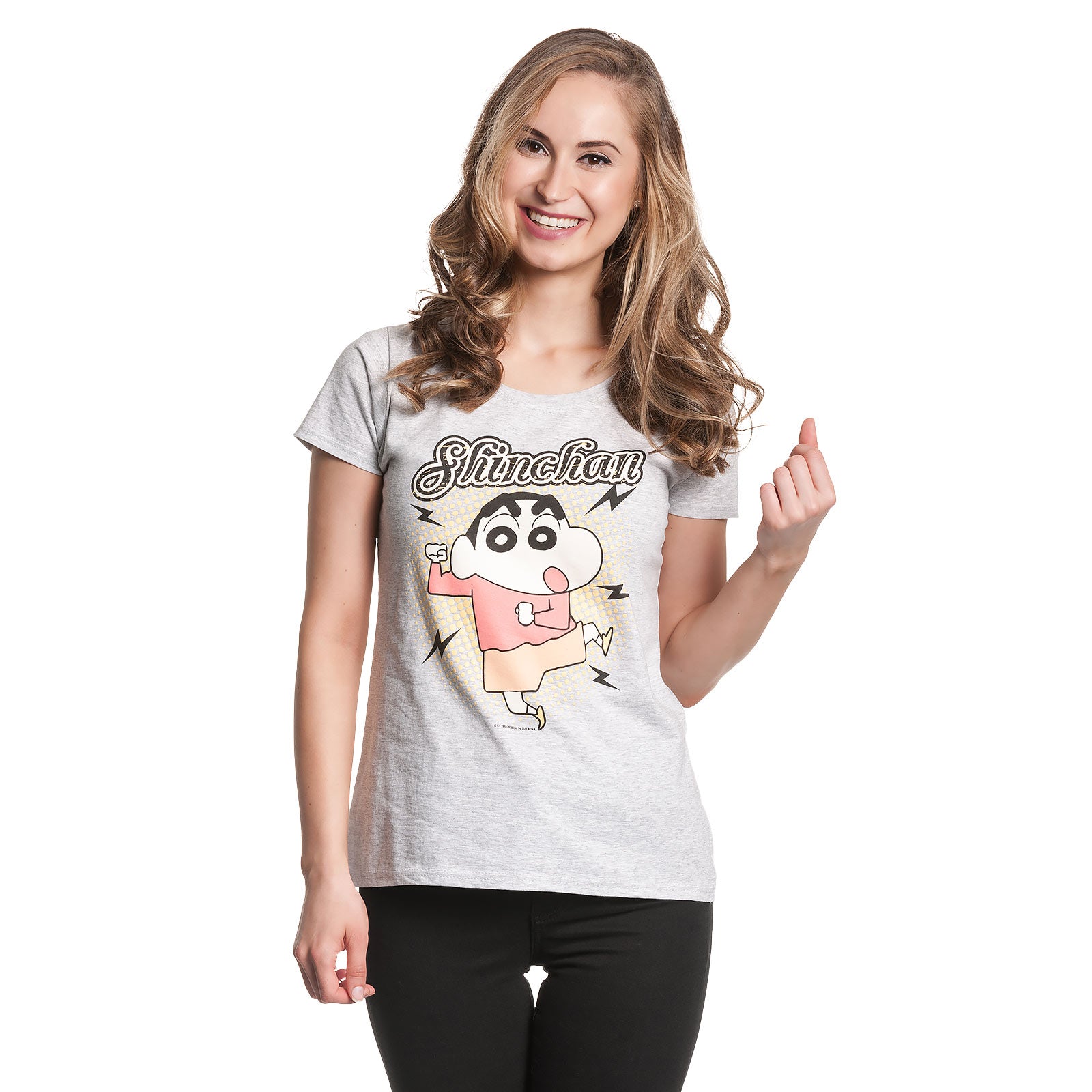Immagine del prodotto Shin-Chan - T-shirt da donna grigia con ballo