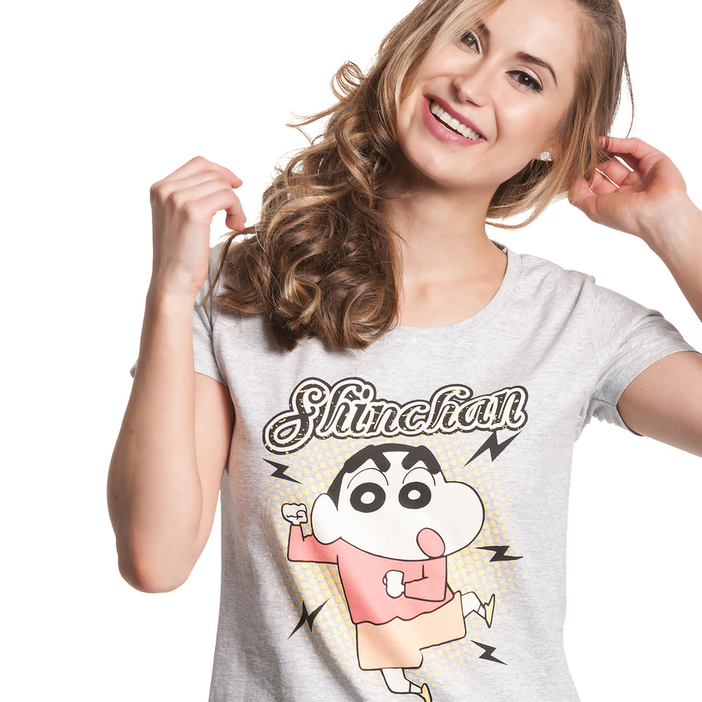 Immagine del prodotto Shin-Chan - T-shirt da donna grigia con ballo