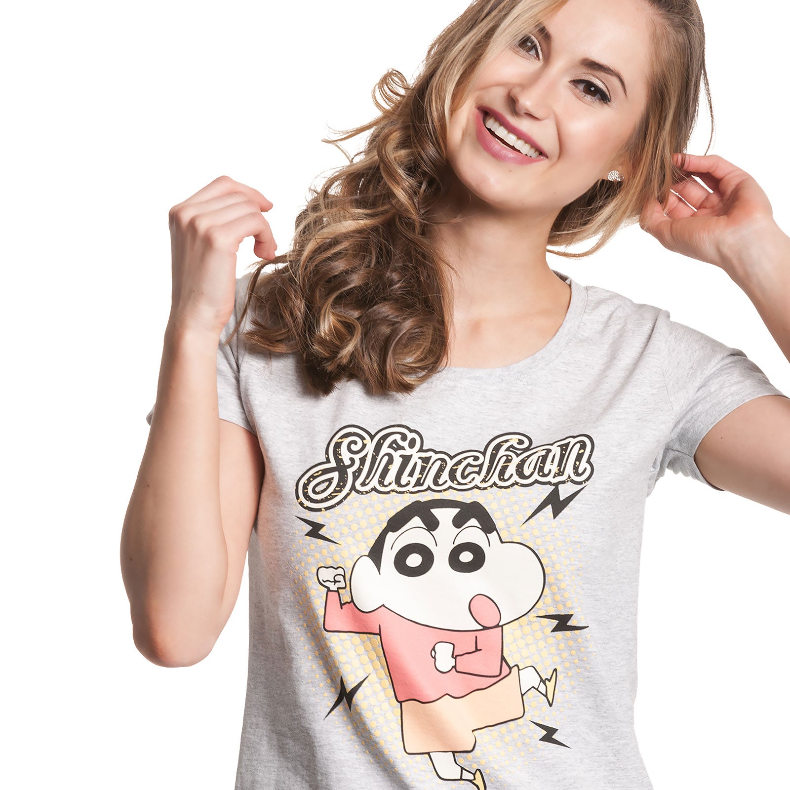 Immagine del prodotto Shin-Chan - T-shirt da donna grigia con ballo