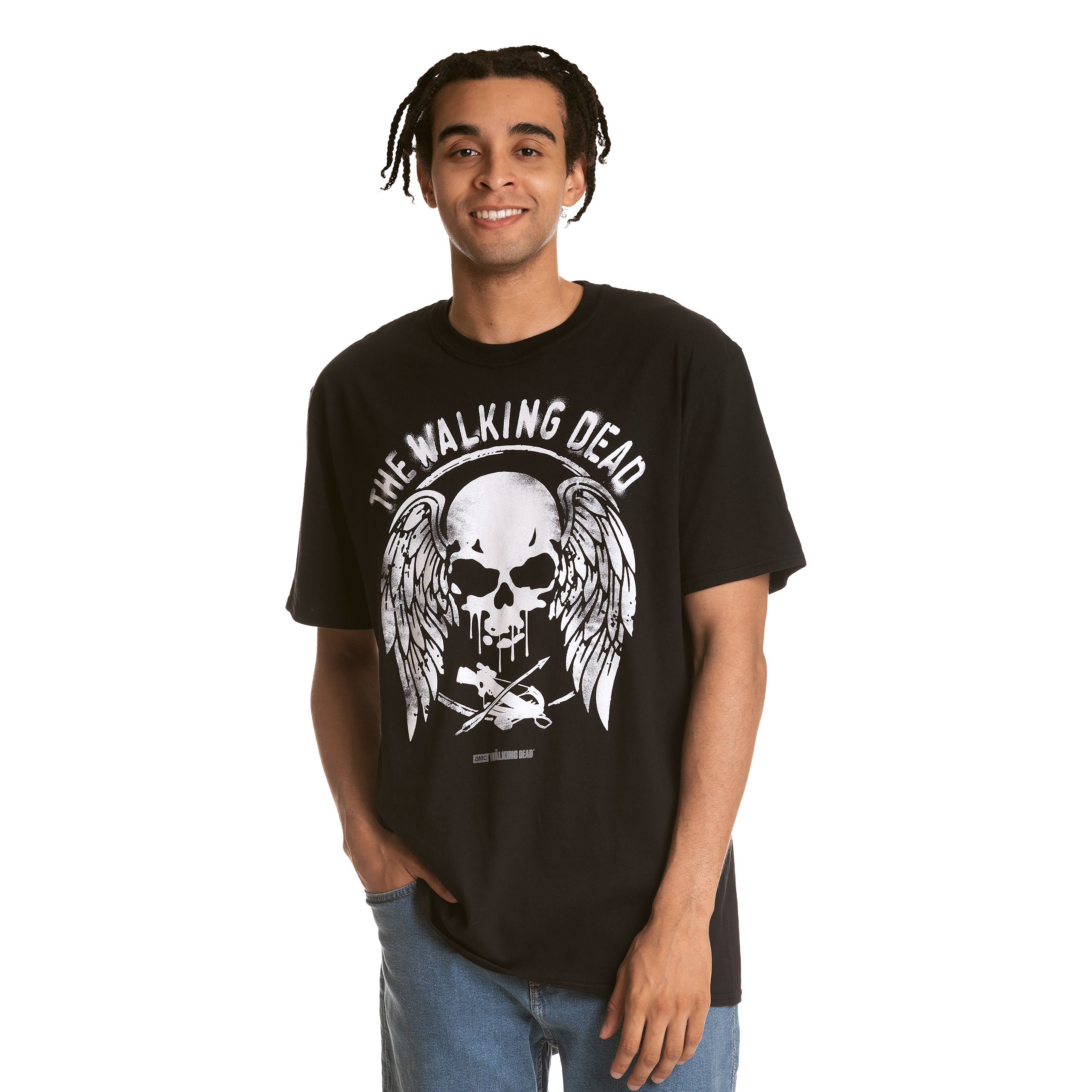 Immagine del prodotto Walking Dead - T-shirt nera con ali e teschio