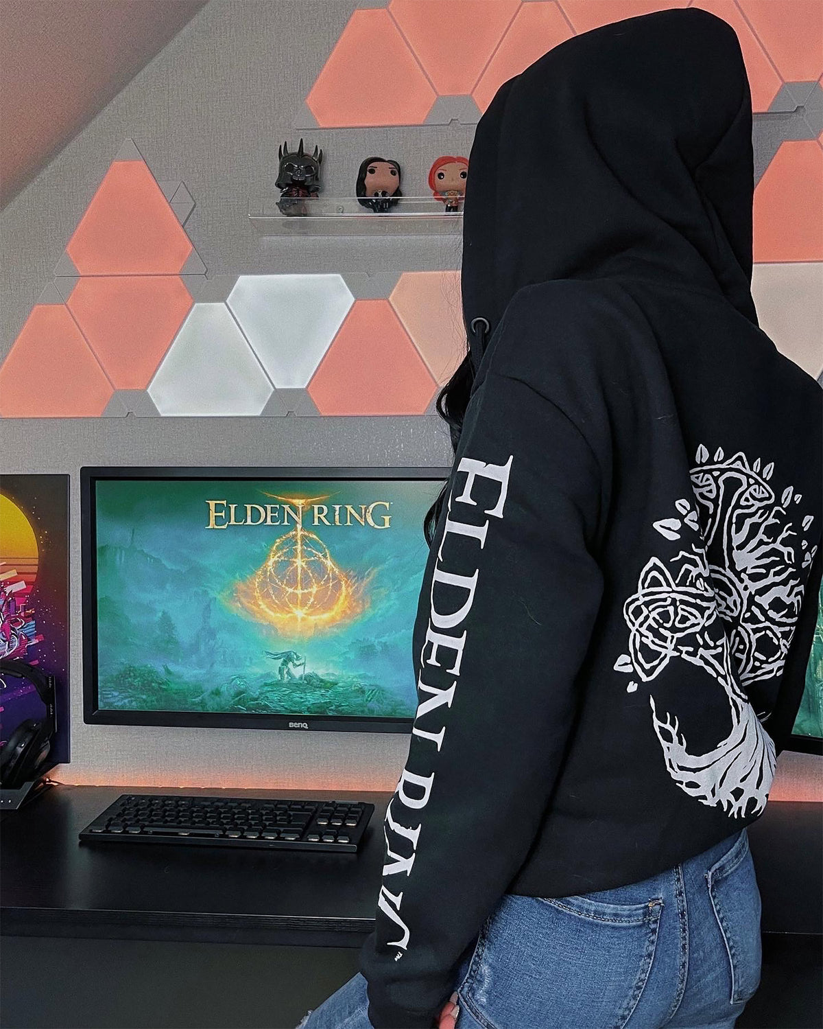 Immagine del prodotto Elden Ring - Felpa con cappuccio nera con logo