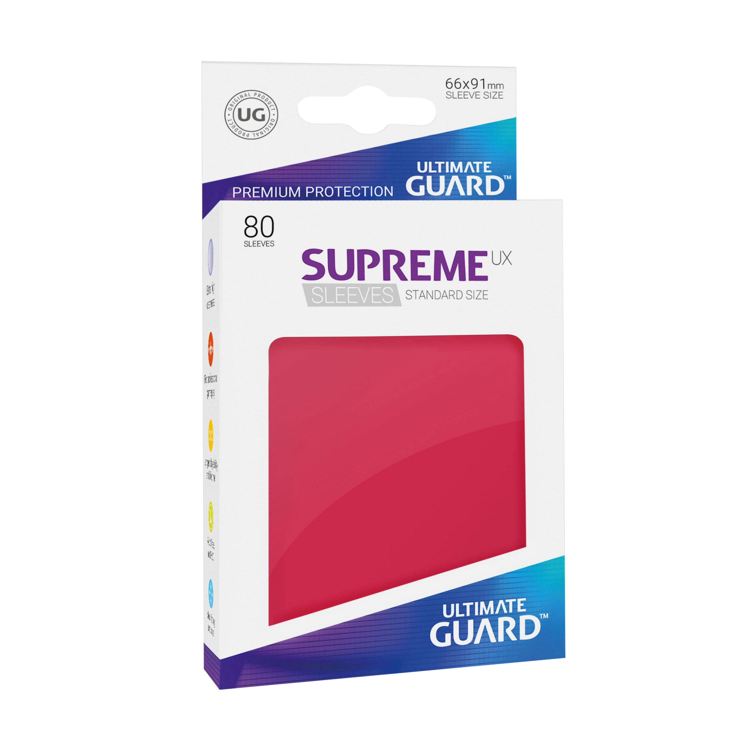 Product image Ultimate Guard card sleeves for collectible cards red 80s set