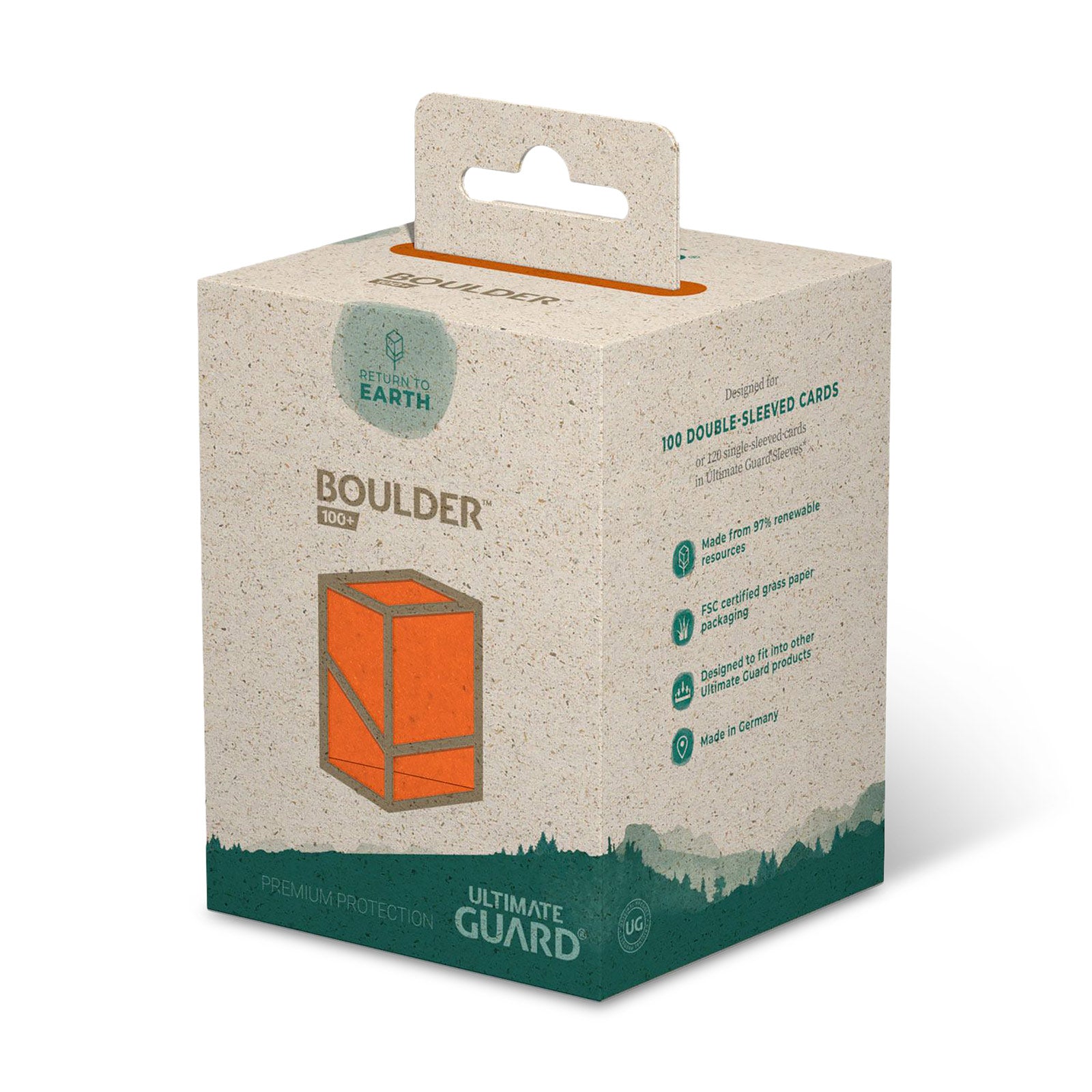Immagine del prodotto Scatola per carte collezionabili Ultimate Guard arancione per 100 carte