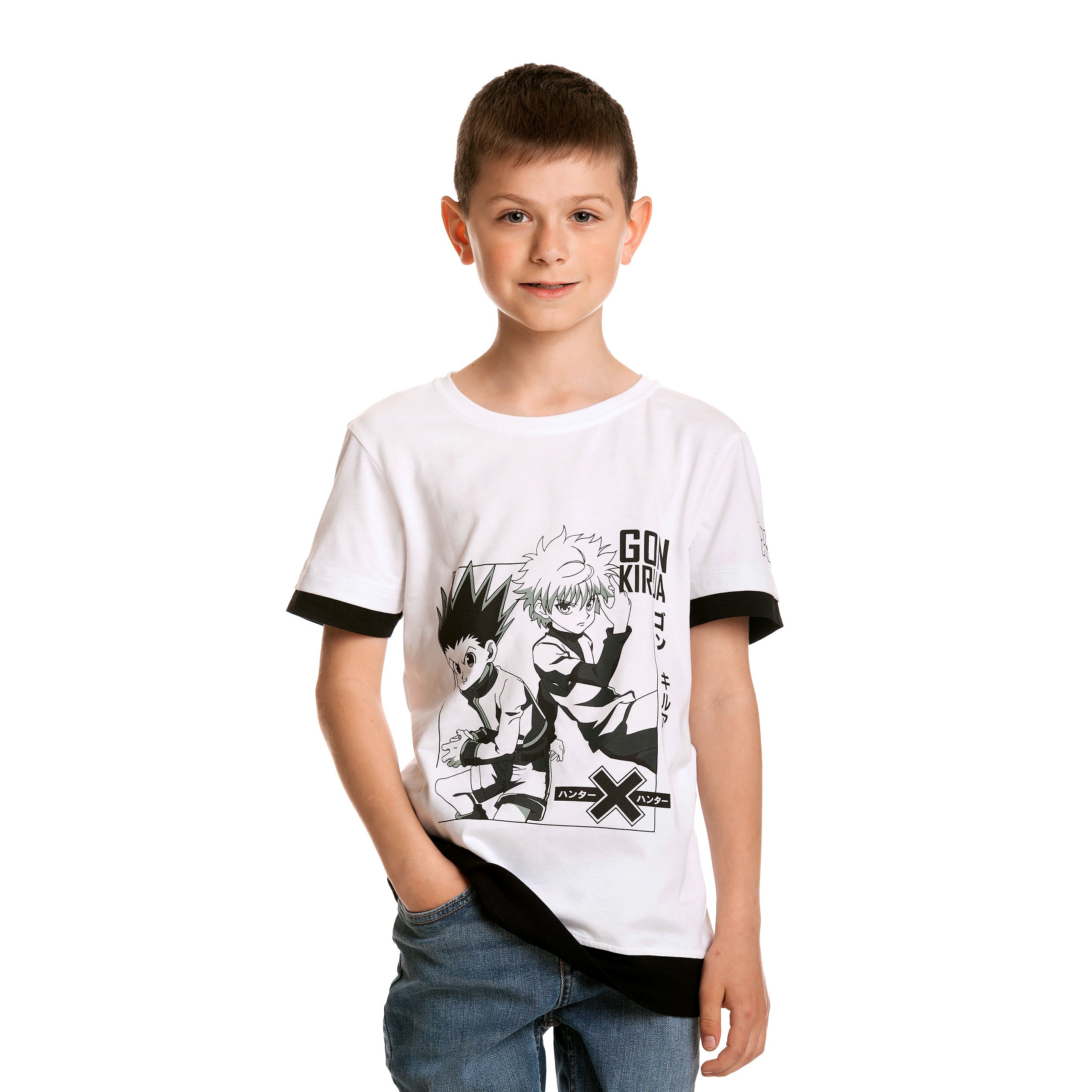 Immagine del prodotto Hunter x Hunter - T-shirt Gon Killua per bambini bianca