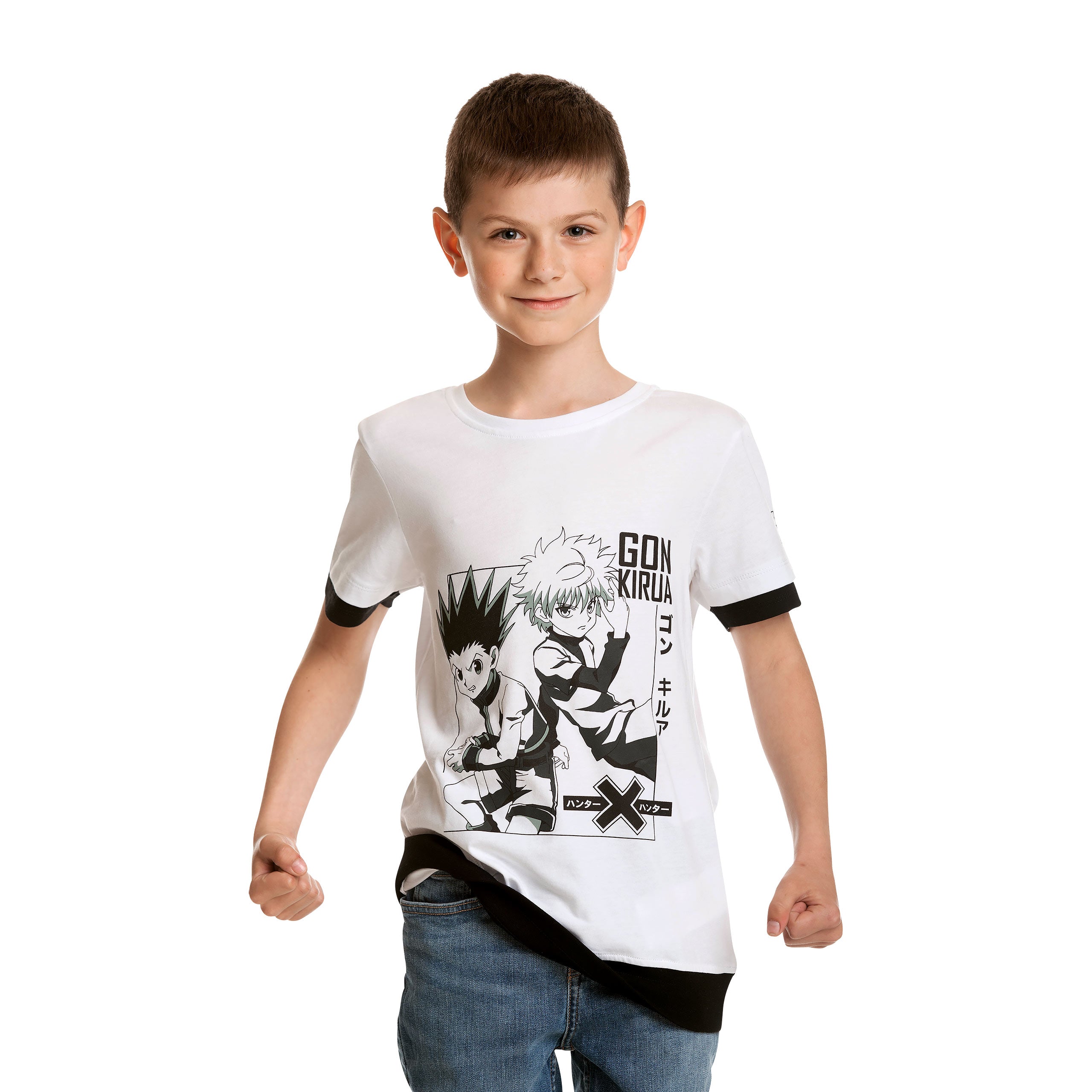 Immagine del prodotto Hunter x Hunter - T-shirt Gon Killua per bambini bianca