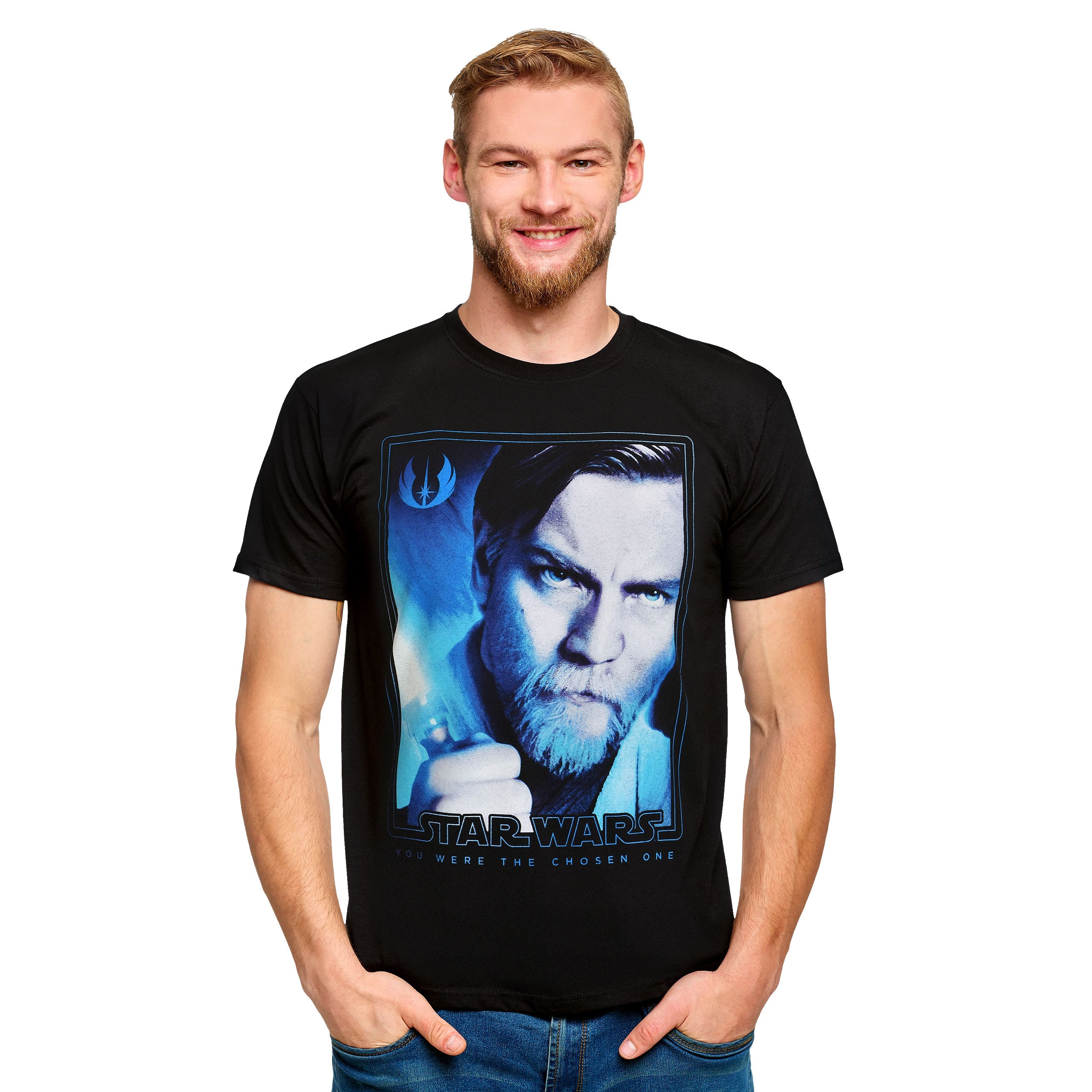 Immagine del prodotto Star Wars - T-shirt nera con poster di Obi-Wan Kenobi